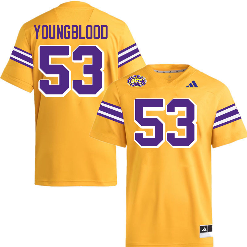 Tennessee Tech Golden Eagles #53 Jim Youngblood College Football Jerseys,Uniforms-Gold